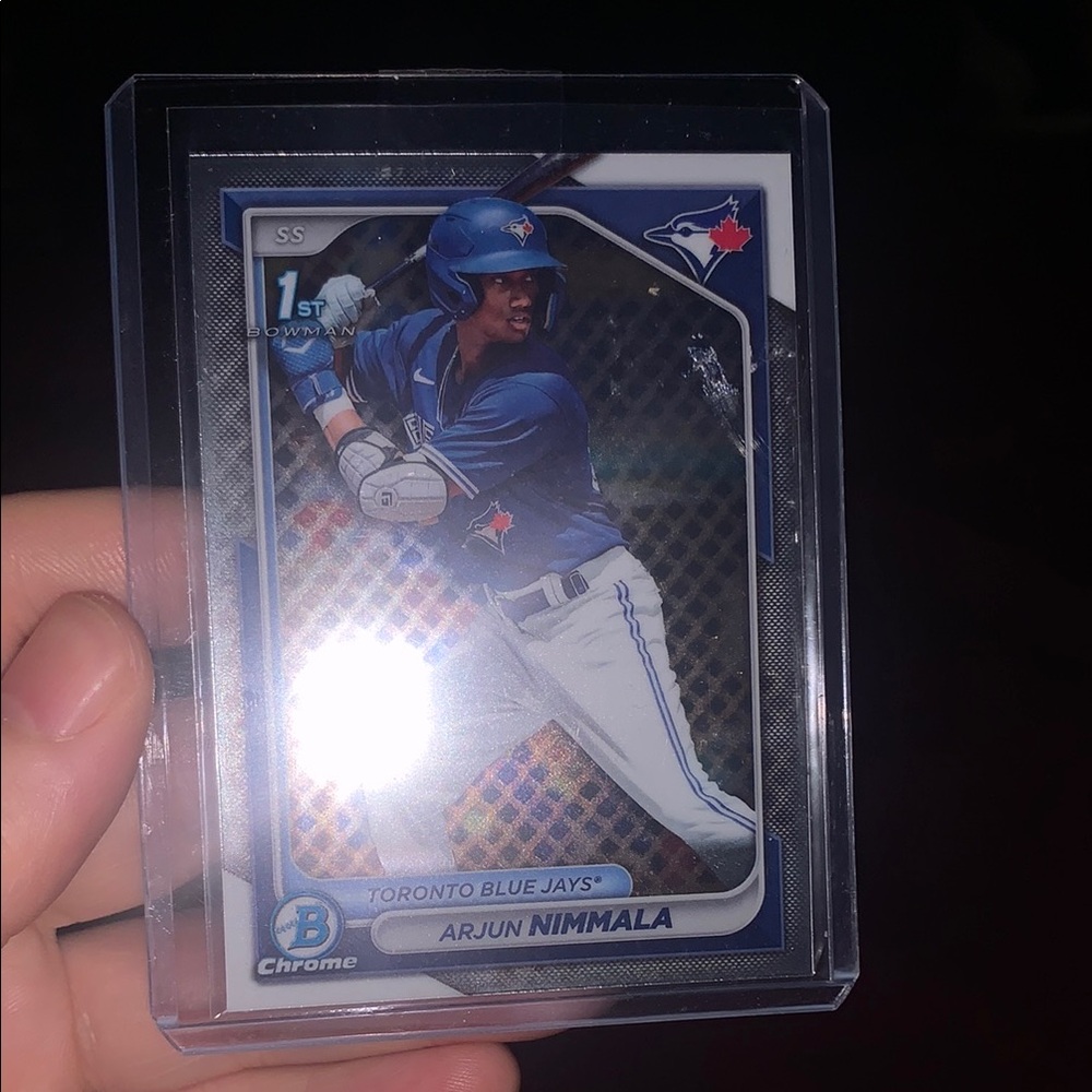 Arjun Nimmala 1rst Bowman Chrome Rookie Card Mint Toronto Blue Jays Card